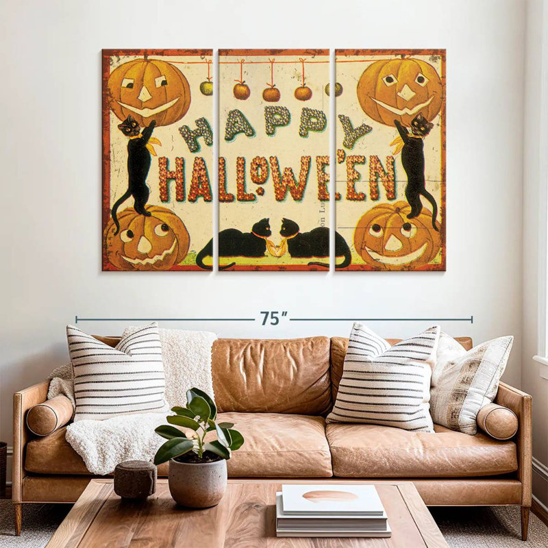 Lelend Halloween, nostalgie, joyeux Halloween, H 42 po x l 65 po