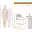 Ensemble de 2 tabourets de bar en tissu recyclé pourpre H 28 po H 2 po-102461366
