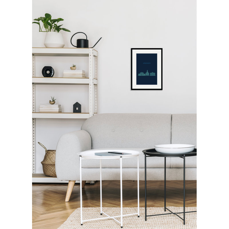 Dresden Skyline - Single Picture Frame Print, 50 cm H x 40 cm W