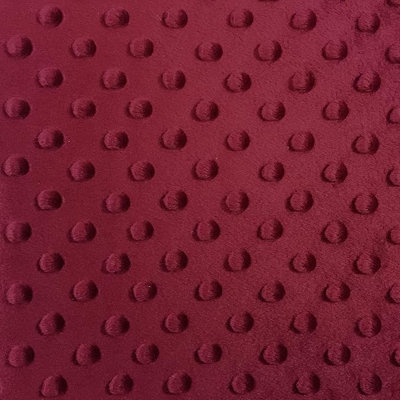 Tissu rose bébé à pois Minky par la cour, tissu molletonné moelleux doux par la cour, tissu Minky large de 60 pouces pour les couvertures de bébé, la chambre de bébé, les jetés et la couture