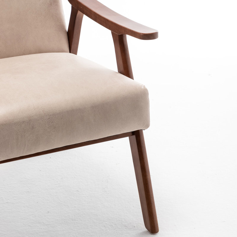 Jamesina 26.37" W Armchair, Light Camel Fabric