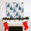 "Sapins de Noël", reproduction d’art textuel sur toile tendue-454490430