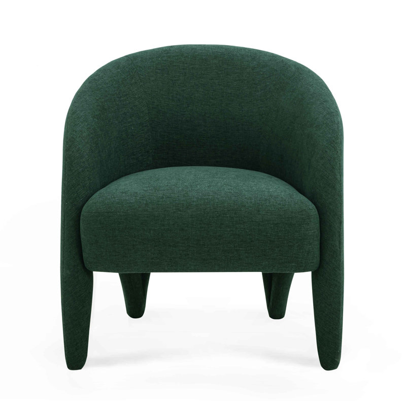 Kris Forest Green Chenille Accent Chair, Green