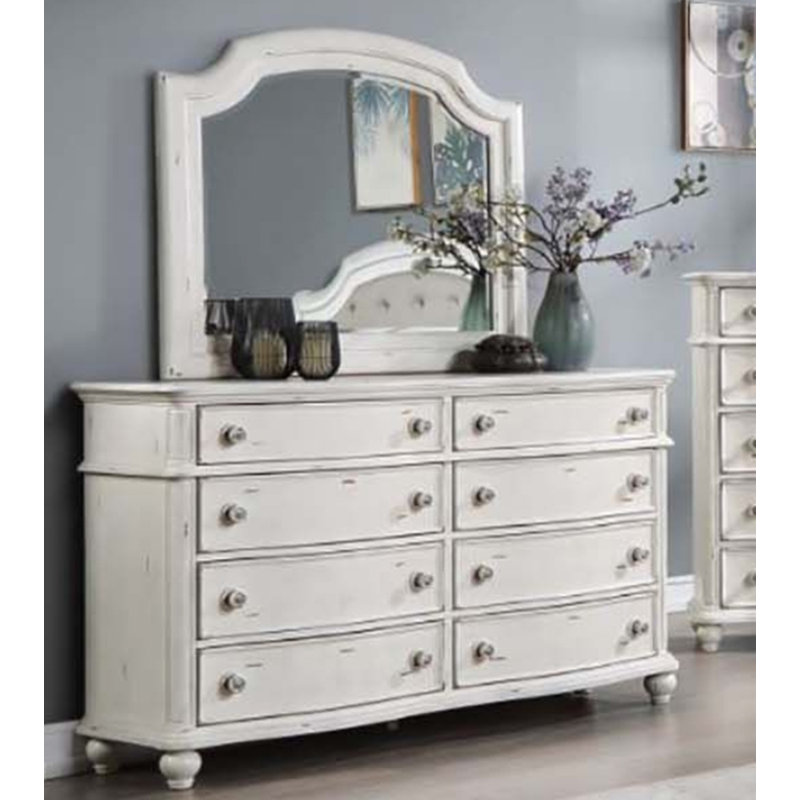 Commode 8 tiroirs avec miroir Tulelake