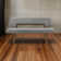 Jeiren 63" Wide Upholstered Dining Bench with Back in Rubberwood and Fabric