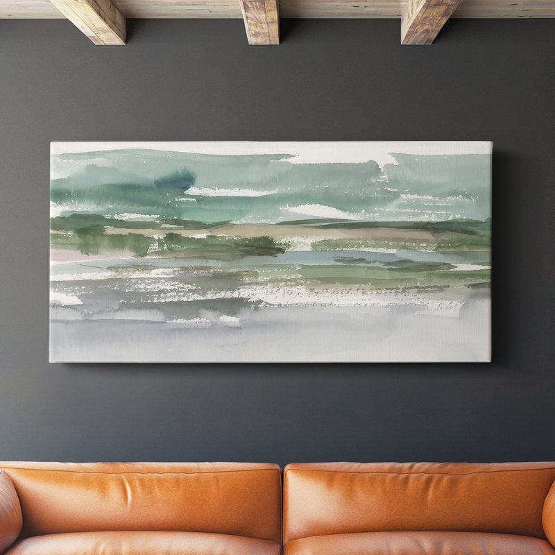 Étude de plein air I - Toile tendue avec châssis - Prêt à accrocher, H 20 po x l 40 po