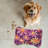 Watercolor Fall Flowers - Bone Shape Feeding Mat