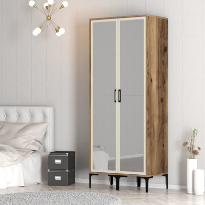 Berend 2 Door Manufactured Wood Wardrobe