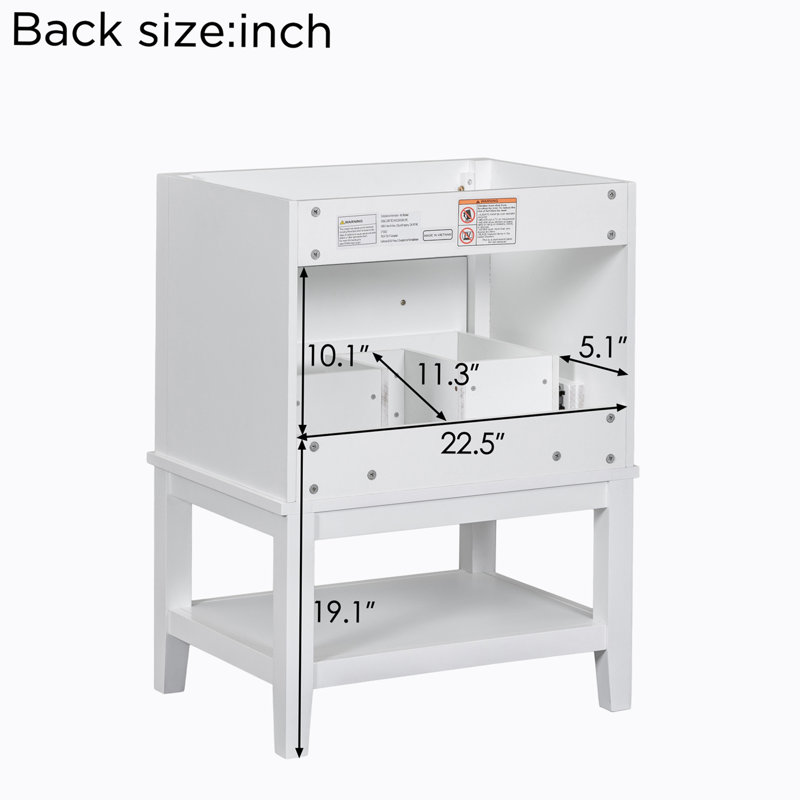 23.60'' Single Bathroom Vanity Base Only