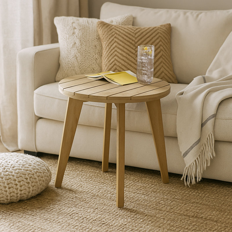 Soquel Indoor/Outdoor Side Table - Mid Century Modern For Stylish Garden Patio