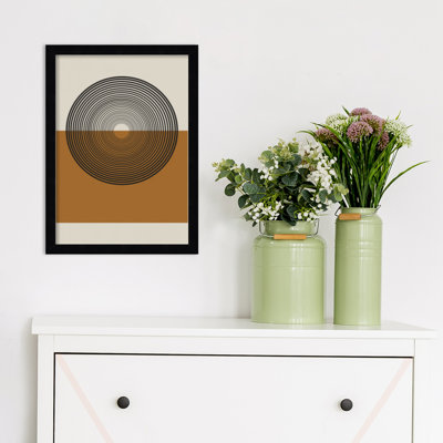 «Retro Landscape» par The Miuus Studio - impression encadrée