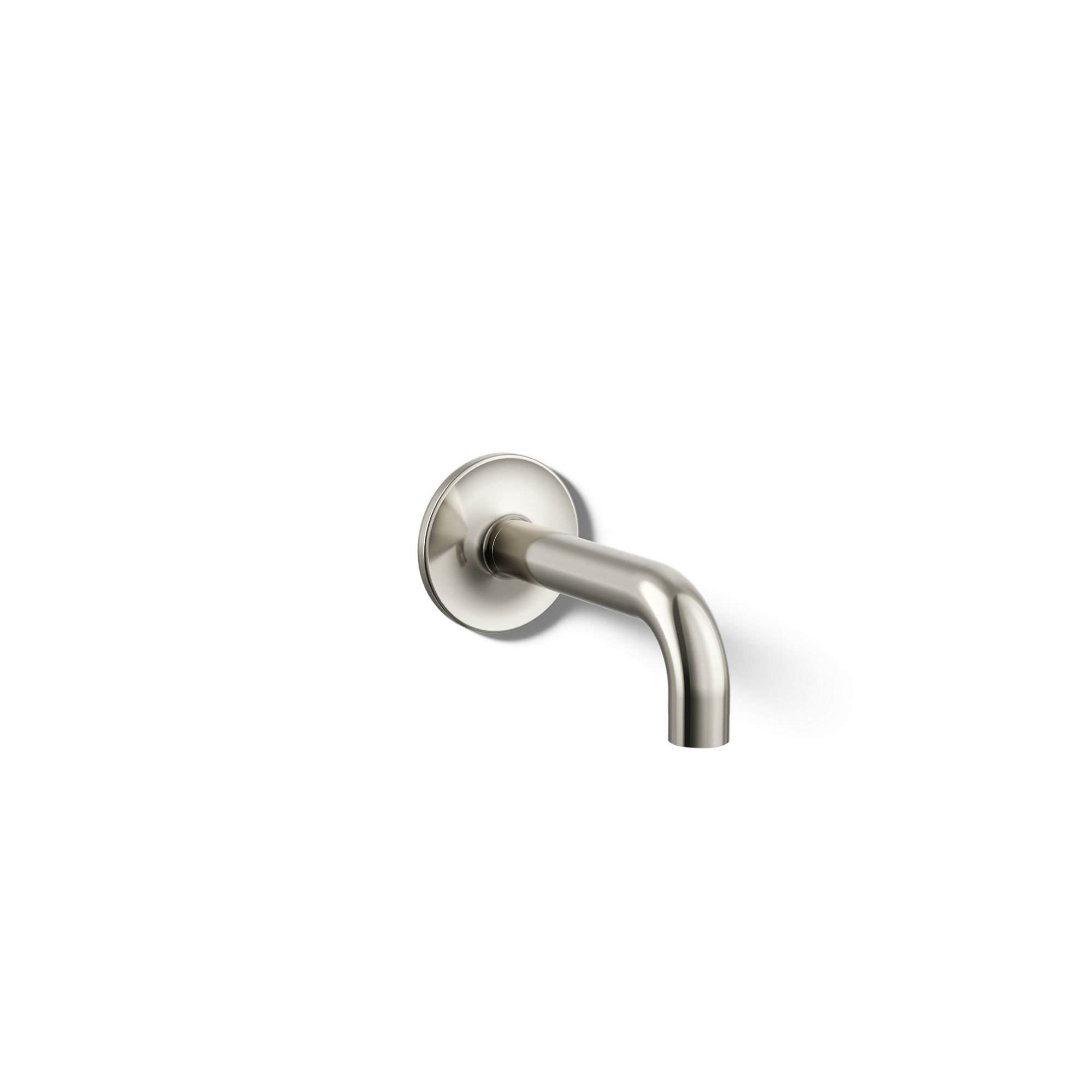 Purist Wall Mounted Tub Spout, Vibrant Moderne Polished Gold
