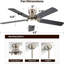 Ventilateur de plafond 5 pales réversible Noiseless