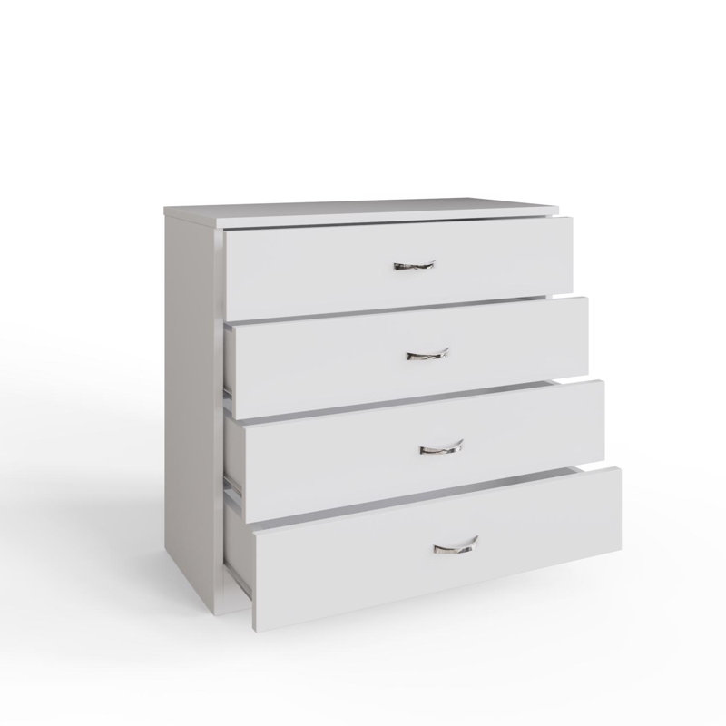 75cm W 4 - Drawer Chest of Drawers, White