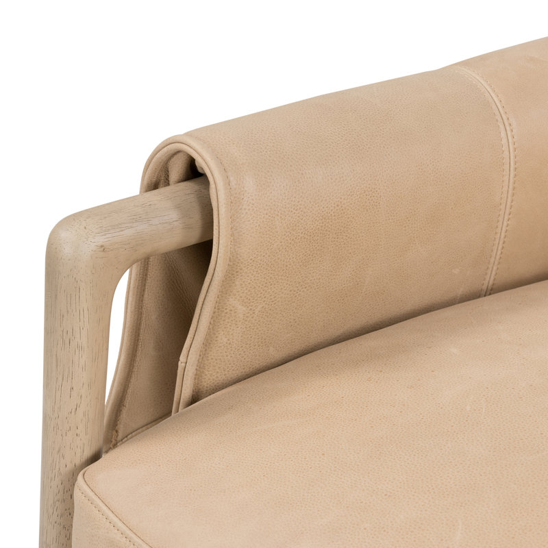 Harrison Armchair, Palermo Nude Genuine Leather
