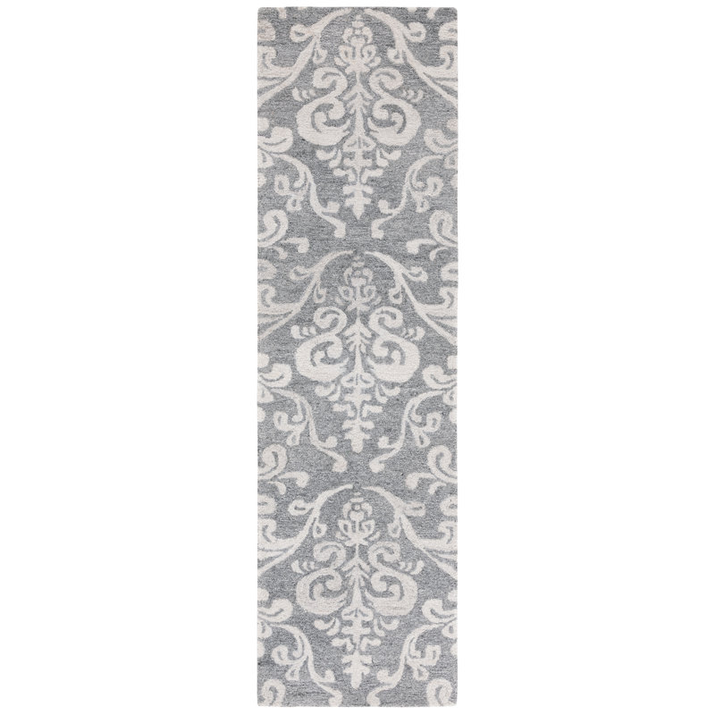 Colen Tufted Performance Damask Rug, Runner 2'3" x 8'