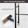Puente 64" W x 78" H Rectangle Single Sliding Shower Enclosure in Matte Black