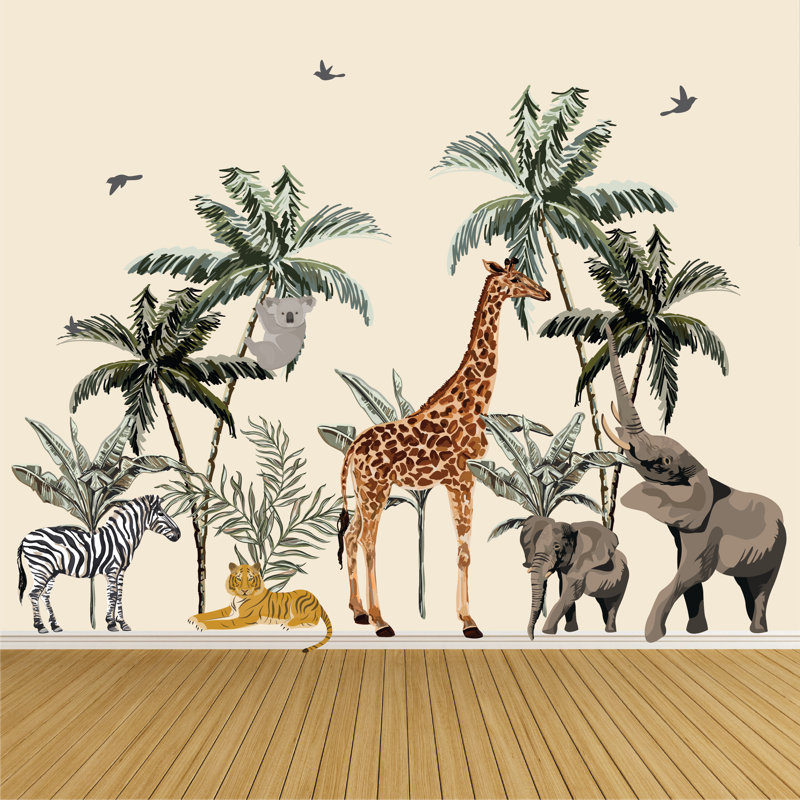 Modern Walls Safari Peel And Stick Wall Decal & Reviews | Wayfair