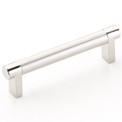 Select Cabinet Pull Bar / Handle Pull, 4" Center to Center, Polished Nickel