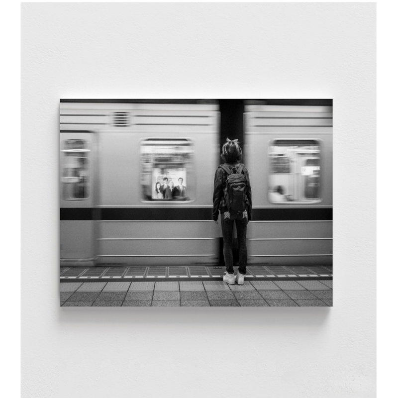 Art mural surdimensionné photo Subway, cadeau de pendaison de crémaillère photographie de ville, art mural imprimable Subway Art