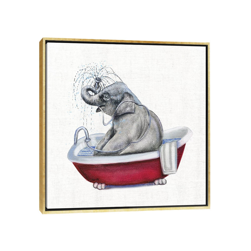 «Bathing Beauty II» - reproduction, H 12 po x l 12 po x P 1,5 po, Toile avec cadre doré