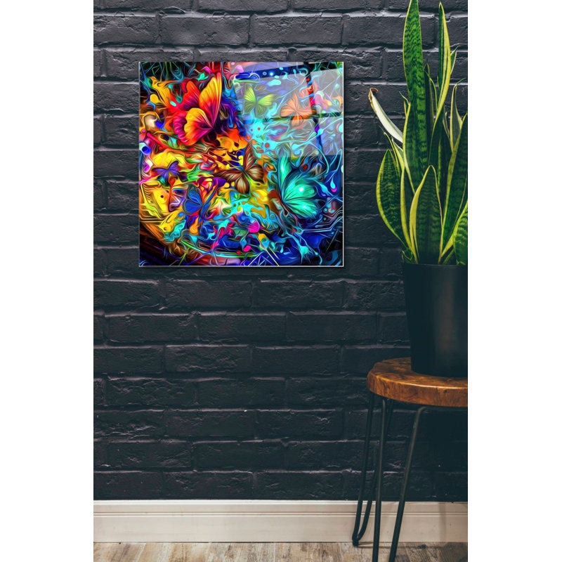 «Melting Pot», art mural en verre acrylique, H 24 po x l 24 po x P 0,2 po