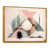 Toile avec cadre flottant or