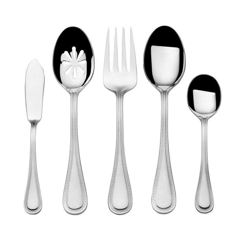 Ensemble de couverts 46 pièces Towle Silversmiths Beaded, service pour 8