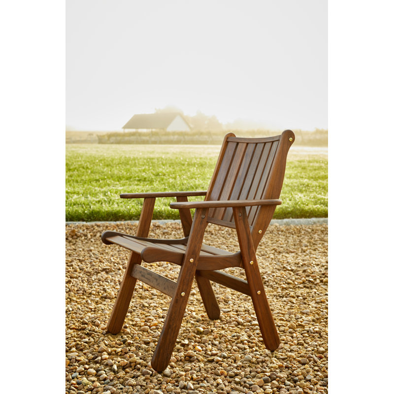 Classic Ipe Solid Wood Patio Dining Armchair Integra