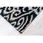 Tapis noir et blanc en laine touffeté à la main noir et blanc Luna Willow