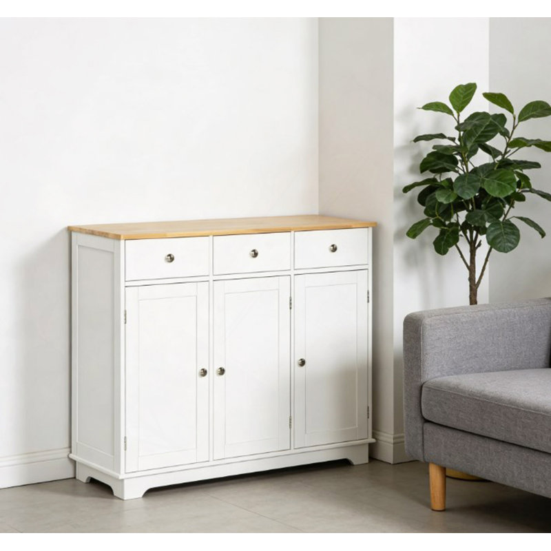 Buffet Cabinet with Storage Cabinets,Drawers and Adjustable Shelves
