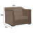 Brown Water-Resistant Patio Chair Cover(40"W x 40"D x 36"H)