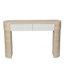 Console en bois avec deux tiroirs cachés