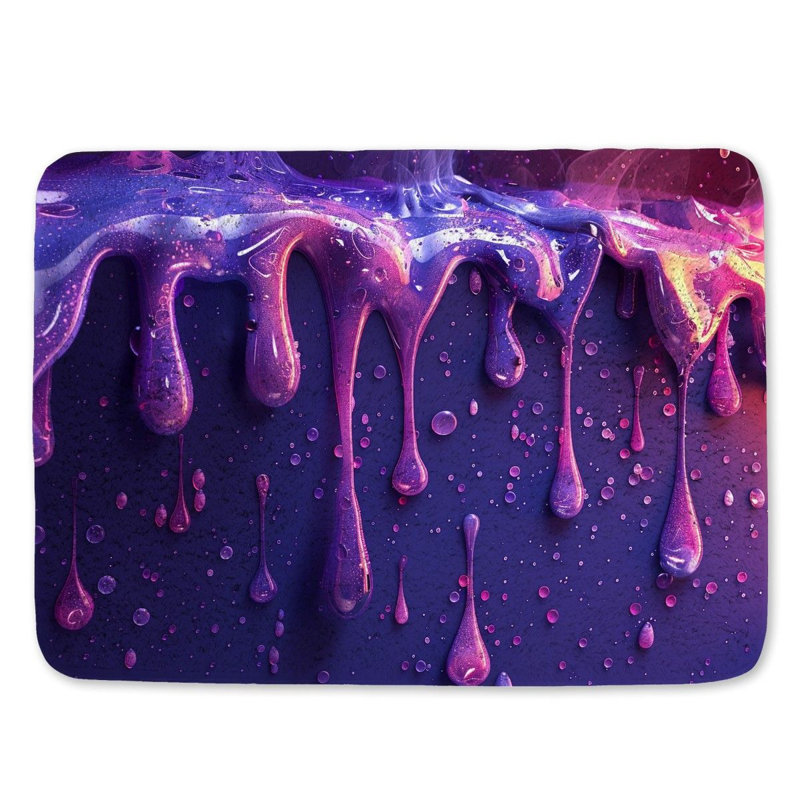 Leahni Microfiber / Microsuede Non-Slip Bath Mat, 17" W x 24" L