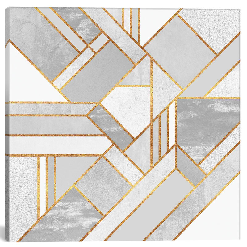 « gold city » par elisabeth fredriksson-impression sur toile tendue White Stone Patterns, H 18 po x l 18 po x P 1,5 po