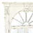 Karlstad Cream Wood Vintage Scrolled Window Pane Room Wall Mirror with Arched Top and Columns 52" x 37"
