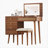 39 Inch Retro Bohemian Style Vanity Desk With Mirror, LED Lights, And Storage, Perfect For Makeup And Small Spaces