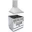 Ensemble de cuisine 2 pièces avec hotte autoportante à double combustible 36 po et hotte murale 36 po-58900903