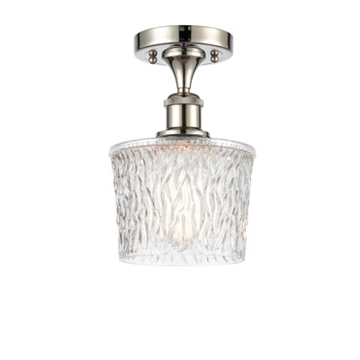 Plafonnier semi-encastré 1 lumière 6,5 po Camire