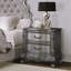 Table de chevet 2 tiroirs Antique Platinum
