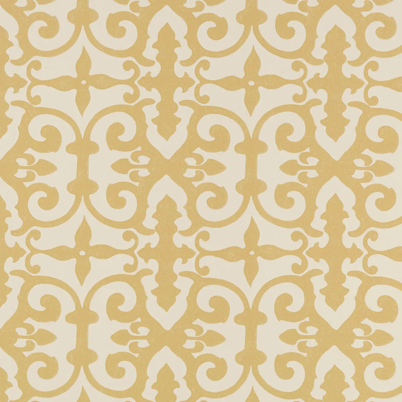 Schumacher x Veere Grenney Ferne Park Wallpaper, Straw, 36' L x 53" W
