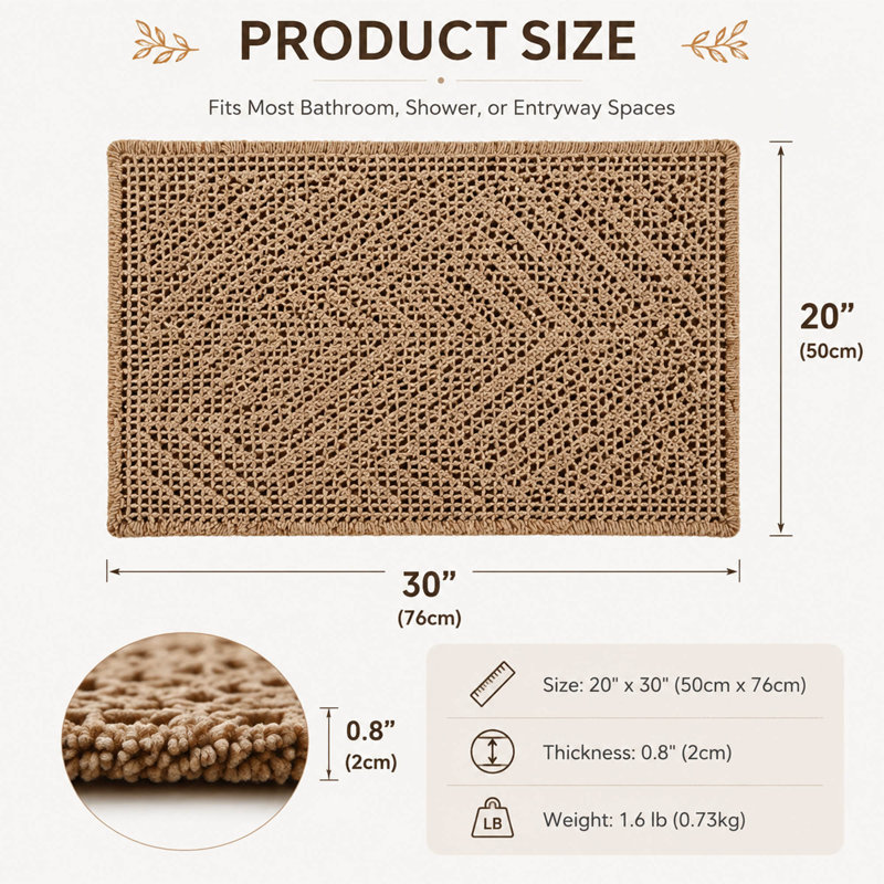 Tapis de bain Boho