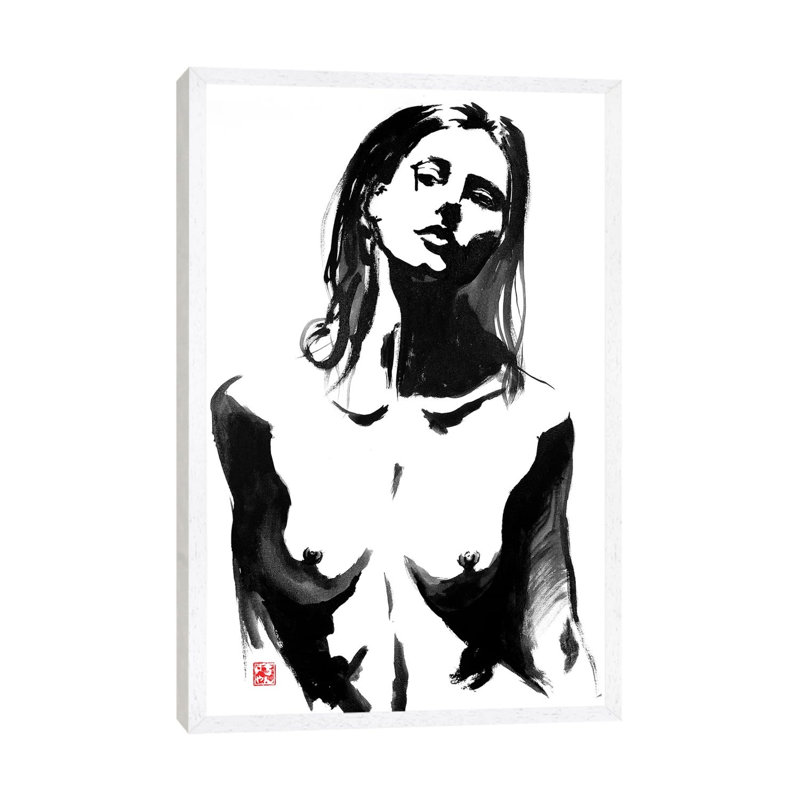 Teardrop by Péchane - Print on Canvas, White Framed, 101.6 cm H x 66.04 cm W