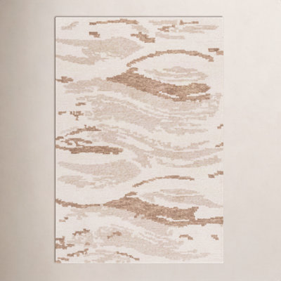 Hand-Tufted Abstract Wool Rug