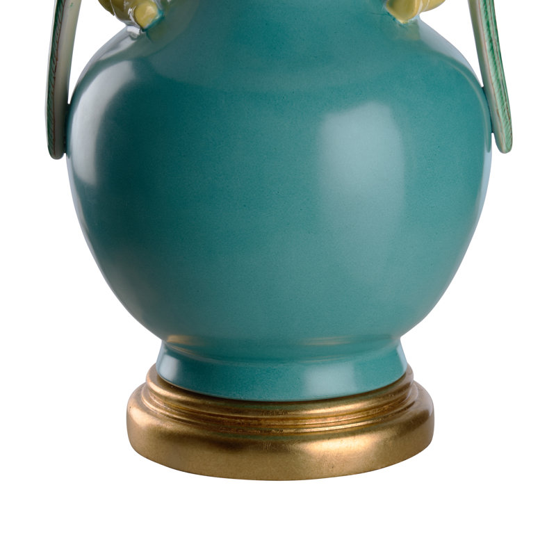 Tori 30" Table Lamp, Blue Glaze