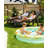 All-Weather HIPS Outdoor Patio Chaise Lounge Chair with 5 Positions Set of 2, Easy Installation Patio Chaise Lounger with Wide Arms & Rotating Cup Holders & Smooth Bearing Wheels for Pool/Poolside/Beach/Deck/Patio/Backyard, Black(set of 2)-604786823