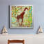Bali girafe - peinture sur toile encadrée-295302120-295302121