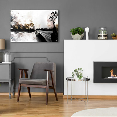 «The Thames» par Jonathan Lam, art mural en verre acrylique