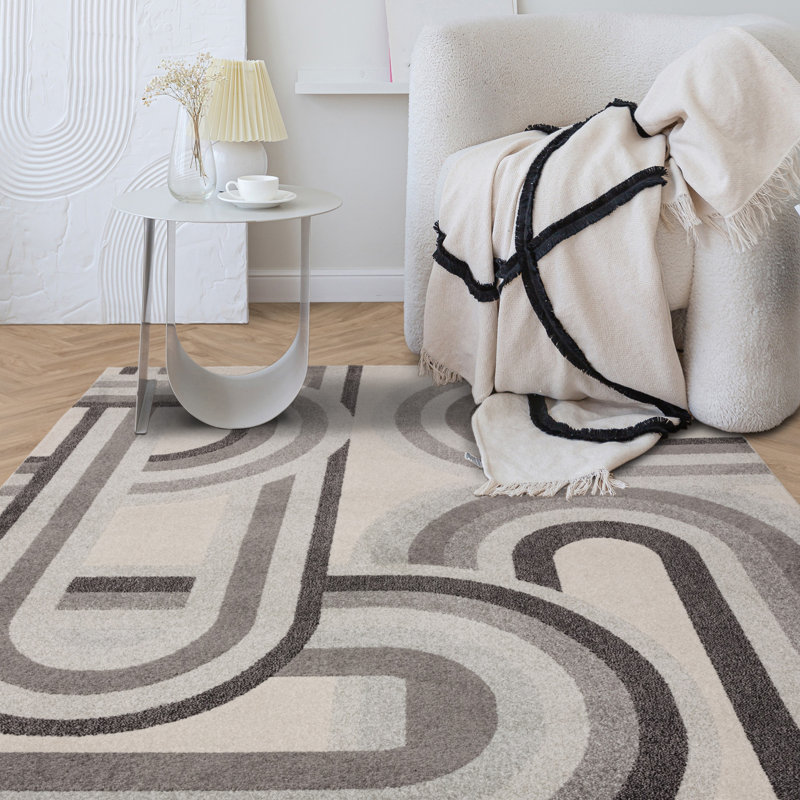 Brookneal Grey/Ivory Rug, Rectangle 200 x 290cm