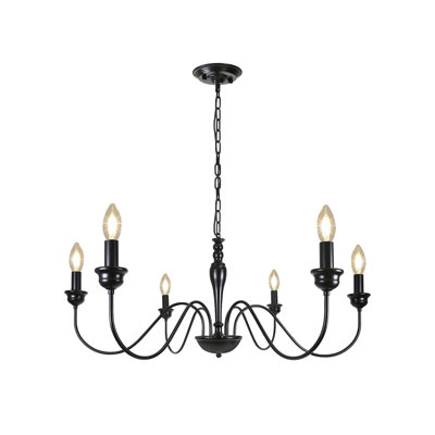 Lustre classique à 6 lumières DEL